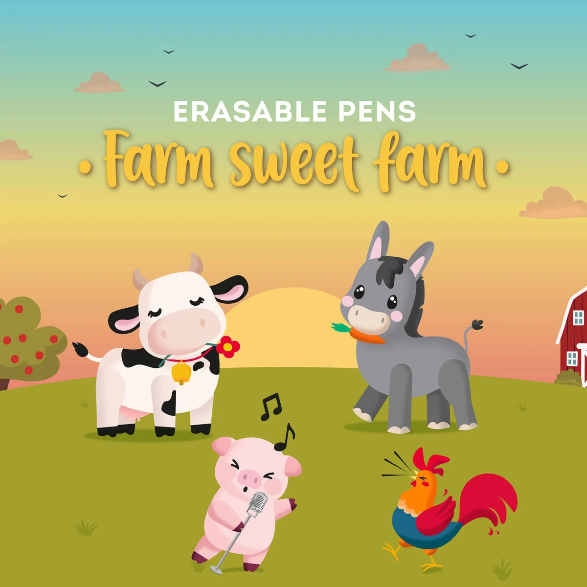 Set di 4 Penne Gel Cancellabili - Erasable Pen - immagine 2