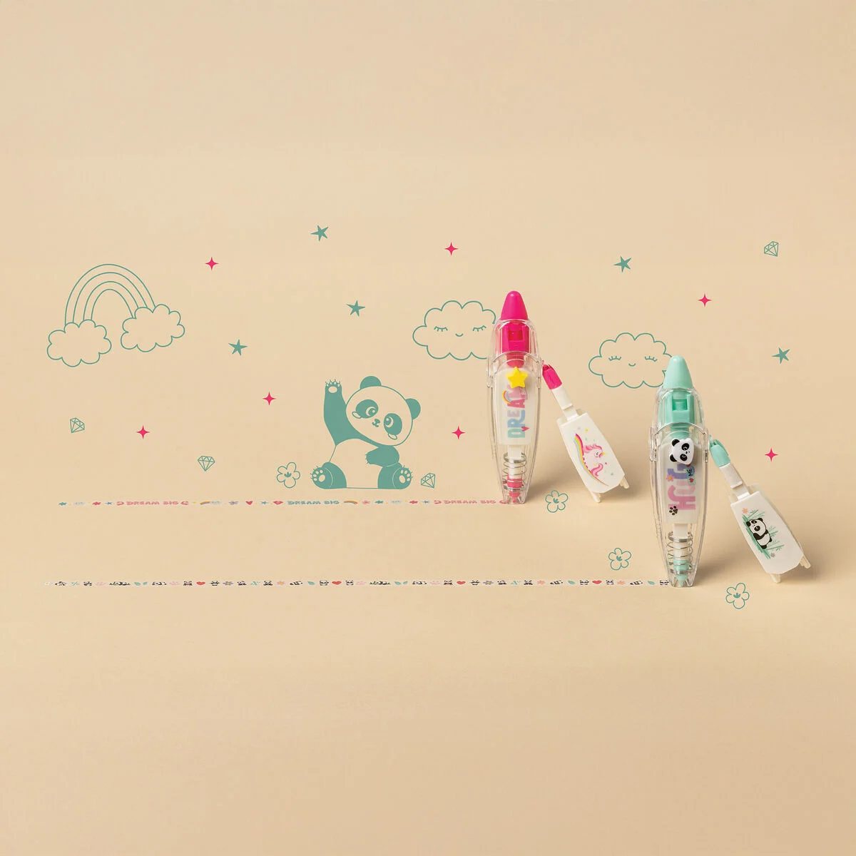 Penna a Nastro per Decorazione Panda - Deco Tape - immagine 5