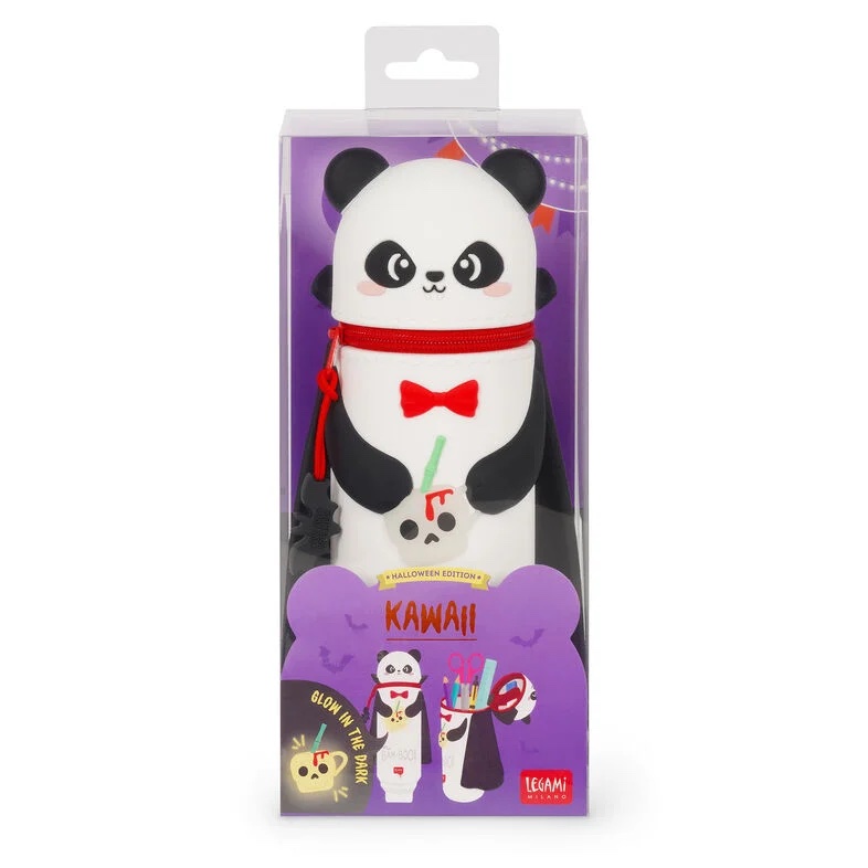 Astuccio 2-in-1 in Silicone Panda "Bam-Boo" Halloween - Kawaii - immagine 6